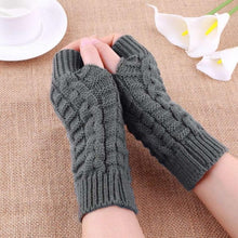 Load image into Gallery viewer, Autumn Winter Women Warmth Knitted Arm Fingerless Gloves Long Stretchy Mittens Men Women Winter Hand Arm Warm Female Gloves