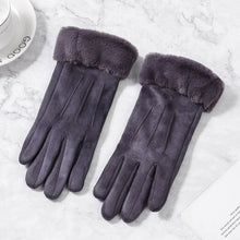 Load image into Gallery viewer, Women Gloves Winter Touch Screen 2019 Female Suede Furry Warm Full Finger Gloves Lady Winter Outdoor Sport Driving Women Gloves