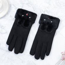 Load image into Gallery viewer, Women Gloves Winter Touch Screen 2019 Female Suede Furry Warm Full Finger Gloves Lady Winter Outdoor Sport Driving Women Gloves