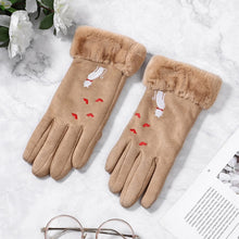 Load image into Gallery viewer, Women Gloves Winter Touch Screen 2019 Female Suede Furry Warm Full Finger Gloves Lady Winter Outdoor Sport Driving Women Gloves