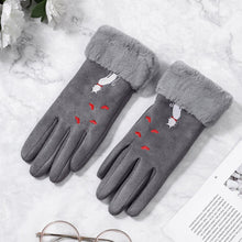 Load image into Gallery viewer, Women Gloves Winter Touch Screen 2019 Female Suede Furry Warm Full Finger Gloves Lady Winter Outdoor Sport Driving Women Gloves