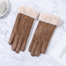Load image into Gallery viewer, Women Gloves Winter Touch Screen 2019 Female Suede Furry Warm Full Finger Gloves Lady Winter Outdoor Sport Driving Women Gloves