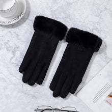 Load image into Gallery viewer, Women Gloves Winter Touch Screen 2019 Female Suede Furry Warm Full Finger Gloves Lady Winter Outdoor Sport Driving Women Gloves